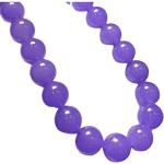 Violette Edelsteinketten aus Kristall mit Bernstein für Damen zum Muttertag 