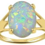 Silberne Verlobungsringe & Antragsringe poliert aus Silber mit Opal 
