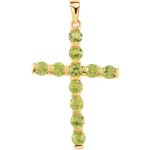 Grüne Minimalistische Bettelarmbänder & Sammelarmbänder aus Gold für Damen 