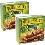Nature Valley Crunchy Crunchy Müsliriegel 100% Flocken Hafer und Honig ohne Farb- und Konservierungsstoffe natürlich laktosefrei geeignet für Vegetarier - 2 x 210 Gramm (20 Riegel)