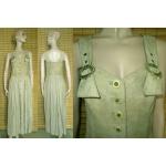 Reduzierte Vintage Country Line Damenkleider aus Leder Größe S 