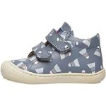 Reduzierte Himmelblaue Naturino Low Sneaker mit Klettverschluss aus Leder für Babys Größe 17 