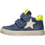 Blaue Naturino High Top Sneaker & Sneaker Boots mit Klettverschluss aus Veloursleder für Kinder Größe 28 