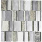 Silbergraue Fußbodenbeläge, Bodenbeläge & Wandbeläge aus Metall 