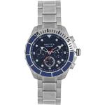 Nautica Herren Chronograph Quarz Uhr mit Edelstahl Armband NAPPTR004