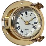 Nauticalia Uhr aus Messing, 14 cm, 14,5 cm