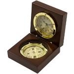 Nauticalia Uhr- und Kompass-Set in Box, 9 x 9 cm,