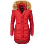 Rote Gesteppte Wasserdichte Navahoo Maxi Damensteppmäntel & Damenpuffercoats Größe L für den für den Herbst 