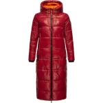 Rote Gesteppte Damensteppmäntel Metallic aus Fleece Größe L für den für den Winter 