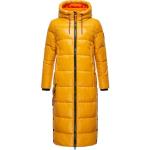 Gelbe Gesteppte Wasserdichte Navahoo Damensteppmäntel & Damenpuffercoats Metallic aus Fleece Größe XS für den für den Winter 