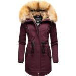 Bordeauxrote Gesteppte Navahoo Damensteppmäntel & Damenpuffercoats Größe XS für den für den Winter 
