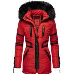 Reduzierte Rote Navahoo Kapuzenmäntel aus Fleece mit Kapuze für Damen Größe XS für den für den Winter 