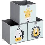Mintgrüne Motiv Spielzeugkisten & Spielkisten aus Polypropylen mit Tragegriffen 3-teilig 