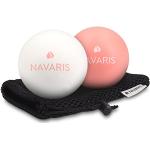 Navaris Massageball 2er Set Faszien Massage - Selbstmassage Faszienball Lacrosse Ball Trigger Point - Fuß Roller Triggerpunkte