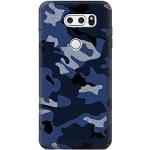 Marineblaue Camouflage LG V30S ThinQ Cases mit Bildern aus Kunststoff 