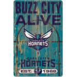 NBA Charlotte Hornets Slogan Basketball Wood Sign Holzschild Holz Deko 43 x 28cm