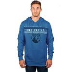NBA Herren Fleece Hoodie Pullover Sweatshirt Poly Midtown, Herren, Midtown Hoodie,GHM1461F-MT-XLarge, blau, X-Large
