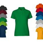 Orange Neutral Fashion Bio Nachhaltige Damenpoloshirts & Damenpolohemden mit Knopf aus Baumwolle Größe S 
