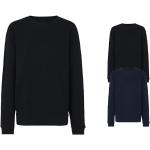 Schwarze Neutral Fashion Bio Herrensweatshirts aus Baumwolle trocknergeeignet Größe XL 