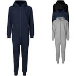 Marineblaue Neutral Fashion Bio Nachhaltige Fleece-Overalls für Kinder aus Baumwolle Größe 128 für den für den Winter 