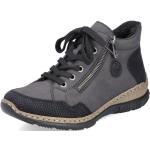 Reduzierte Schwarze Rieker High Top Sneaker & Sneaker Boots mit Reißverschluss leicht für Damen Größe 39 für den für den Winter 