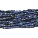 Neerupam Collection Blaue Farbe natürliche Afghanistan Lapislazuli Edelstein einfaches Rechteck Perlen 5 Zeilen lose 13-Zoll-Strang