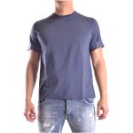 Reduzierte Blaue Kurzärmelige Neil Barrett T-Shirts für Herren Größe L 