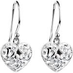 Silberne Motiv Elegante Ohrhänger aus Kristall für Damen zum Valentinstag 
