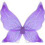 Violette Schmetterlingsflügel mit Glitzer 