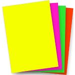 Neongelbe TATMOTIVE Briefpapier & Briefbögen DIN A4, 80g aus Papier 