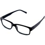 Schwarze NERD CLEAR Nerd Brillen aus Kunststoff für Herren 