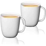 Nespresso 2x Lume Cofffee Mugs - Procelain Mugs -