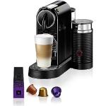 Nespresso De'Longhi EN267.BAE Citiz Kaffeemaschine mit Milchaufschäumer, Energiesparfunktion, 1710W, 1 Liter, 37.2 x 21.8 x 27.7 cm, Schwarz