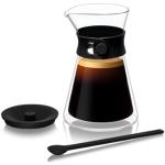 Schwarze Nespresso Dekanter | Weindekanter 500 ml matt aus Glas spülmaschinenfest 