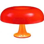Orange Artemide Runde Designer Tischlampen aus Polycarbonat E14 