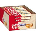 Kitkat NESTLÉ KITKAT CHUNKY White Schokoriegel, Knusper-Riegel mit weißer Schokolade & knuspriger Waffel, 24er Pack (24 x 40g)