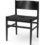 Schwarze Moderne Mater Nachhaltige Designer Stühle gebeizt aus Buche mit Armlehne 