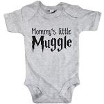 Graue Motiv Harry Potter Bio Kinderbodys mit Zitat-Motiv für Babys 