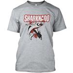 net-shirts Sharknado T-Shirt, Größe L, Graumeliert