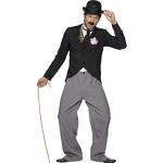 NET TOYS 20er 30er Jahre Charlie Chaplin Kostüm Filmstar schwarz M 48/50 Komiker Clown Bekleidung Starkostüm Outfit Herrenkostüm Fasching