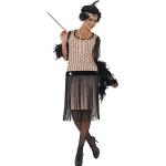Schwarze NET TOYS Charleston-Kostüme & 20er Jahre Kostüme mit Fransen für Damen Größe L 