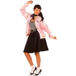 NET TOYS Grease Jacke Pink Lady Trainingsjacke, pink XL 46/48, 50er/60er Jahre Jacke Grease Jacket Rock n Roll Kostüm
