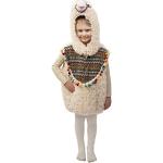 NET TOYS Niedliche Lama-Weste mit Kapuze für Kinder - 104, 3-4 Jahre - Zauberhaftes Unisex-Kostüm Poncho Kamel - Der Hit für Kinder-Karneval & Kostümfest