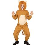 NET TOYS Originelles Löwenkostüm für Kinder - Braun 7-9 Jahre, 127-132 cm - Tierische Kinder-Verkleidung Tierkostüm Löwe - Genau richtig für Fasching & Karneval