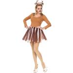 Braune NET TOYS Bambi Rentier-Kostüme für Damen Einheitsgröße 