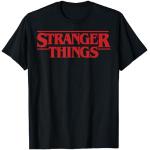 Schwarze Stranger Things T-Shirts für Herren Größe S 