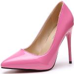 Rosa Elegante Pfennigabsatz High Heels & Stiletto-Pumps aus Kunstleder für Damen Größe 39 