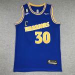 Neu Klassisch Stephen Curry #30 Golden State Warriors Basketball Trikot Blau DE
