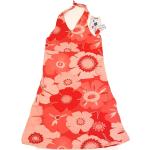 Rosa Blumenmuster Pampolina Midi Kinderneckholderkleider aus Viskose für Mädchen Größe 164 für den für den Sommer 