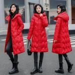 Rote Midi Daunenjacken für Damen Größe 7 XL Große Größen für den für den Winter 